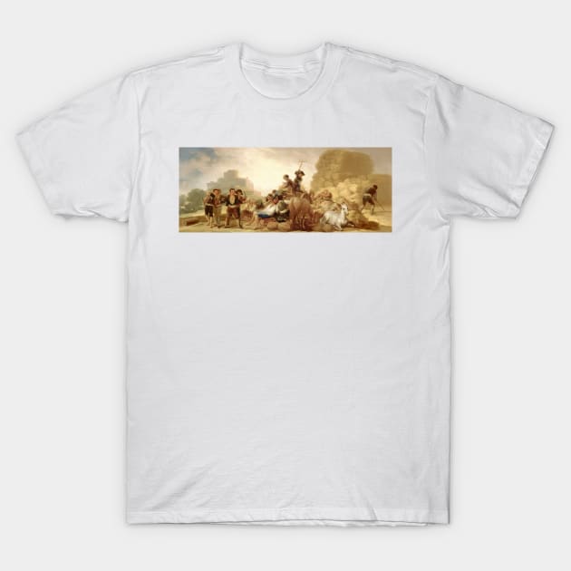 The Threshing Floor by Francisco Goya T-Shirt by Classic Art Stall